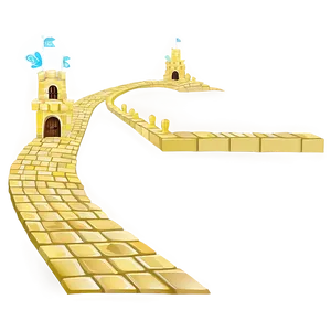 Yellow Brick Road To Fantasy Castle Png Tmu92 PNG Image