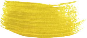 Yellow Brush Stroke Texture PNG Image