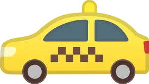 Yellow Cab Icon PNG Image