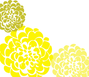 Yellow Chrysanthemum Graphic Design PNG Image