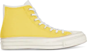 Yellow Converse Platform Sneaker PNG Image