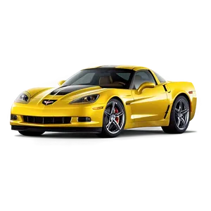 Yellow Corvette Png 12 PNG Image