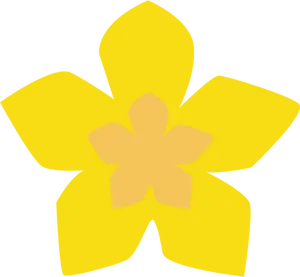 Yellow Daffodil Graphic PNG Image