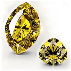 Yellow Diamond With Shadow Png Wvj PNG Image