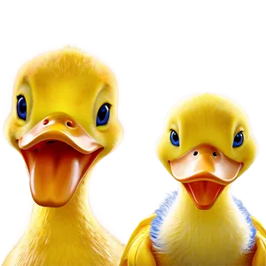 Yellow Duckling Cartoon Png Ptb85 PNG Image