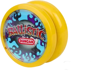 Yellow Duncan Ballistic Yoyo PNG Image