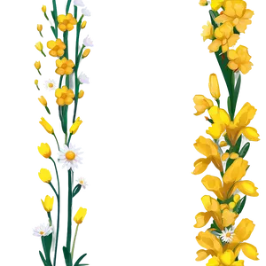 Yellow Flower Field Png Mks69 PNG Image