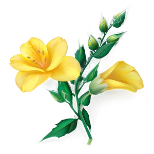 Yellow Flowers A PNG Image