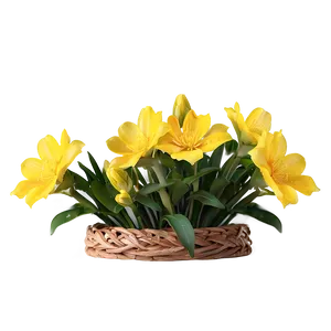 Yellow Flowers C PNG Image