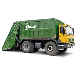 Yellow Garbage Truck Png 06202024 PNG Image