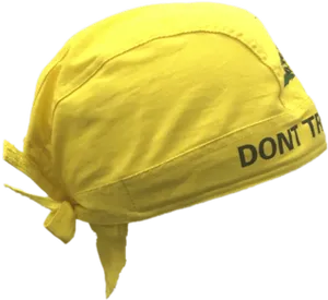 Yellow Head Bandana Dont Tread On Me PNG Image