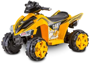 Yellow Kids A T V Toy PNG Image