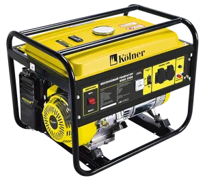 Yellow Kolner Generator K G E6500 PNG Image