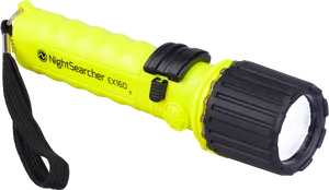 Yellow Nightsearcher E X160 Flashlight PNG Image