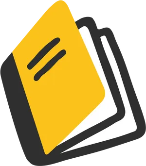 Yellow Notebook Icon PNG Image