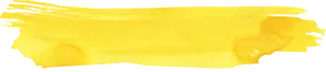 Yellow Paint Brush Stroke Vector PNG Image