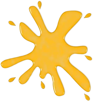 Yellow Paint Splash Graphic PNG Image