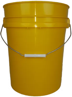 Yellow Plastic Bucketwith Handle PNG Image