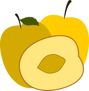 Yellow Plums Illustration PNG Image