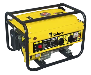 Yellow Portable Generator Kolner PNG Image