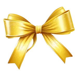 Yellow Ribbon Bow Png 18 PNG Image