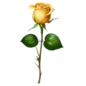 Yellow Rose Clipart Png Bff31 PNG Image