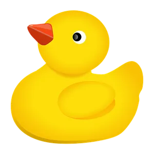 Yellow Rubber Duck Icon PNG Image