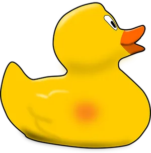 Yellow Rubber Duck Icon PNG Image