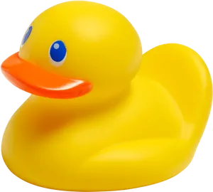 Yellow Rubber Duck Toy PNG Image