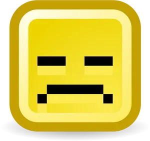 Yellow Sad Face Emoji.png PNG Image