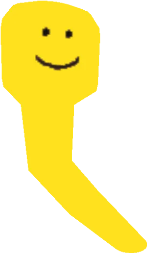 Yellow Smiley Face Roblox Graphic PNG Image