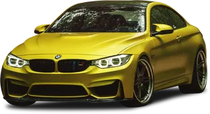 Yellow Sports Car H D PNG Image