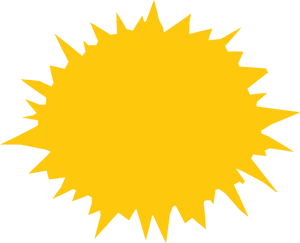 Yellow Starburst Graphicon Black Background PNG Image