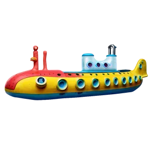 Yellow Submarine And Coral Reef Png Sfx7 PNG Image