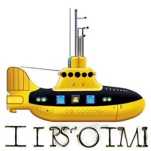 Yellow Submarine In Ocean Png 11 PNG Image