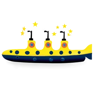 Yellow Submarine With Sailors Png 26 PNG Image