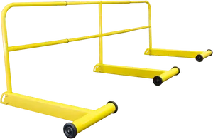 Yellow Training Hurdle Equipment PNG Image