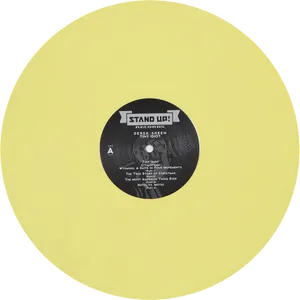 Yellow Vinyl Record PNG Image