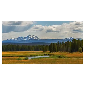 Yellowstone Scenery Png 06112024 PNG Image