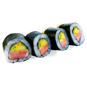 Yellowtail Sushi Roll Png 06282024 PNG Image