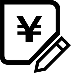 Yen Currency Symbol Design PNG Image