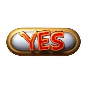 Yes 3d Button Png Rko PNG Image