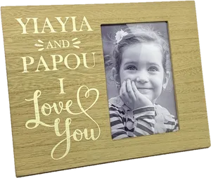 Yiayiaand Papou Love Frame PNG Image