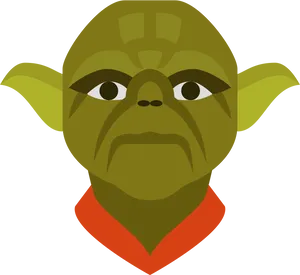 Yoda Vector Portrait PNG Image