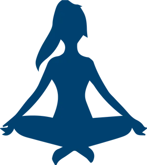 Yoga Meditation Silhouette PNG Image