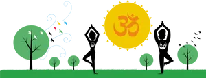 Yoga Tree Pose Vrikshasana Illustration PNG