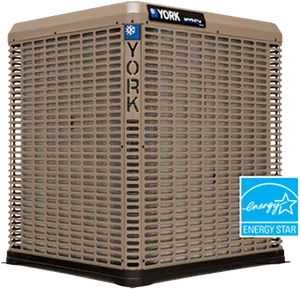 York Split A C Outdoor Unit Energy Star Certified PNG Image