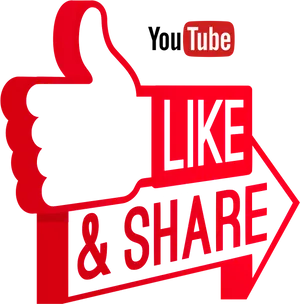 You Tube Likeand Share Graphic PNG Image