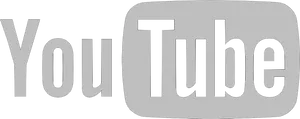 You Tube Logo Blackand White PNG Image