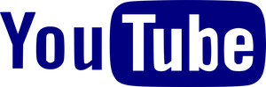 You Tube Logo Blue Background PNG Image